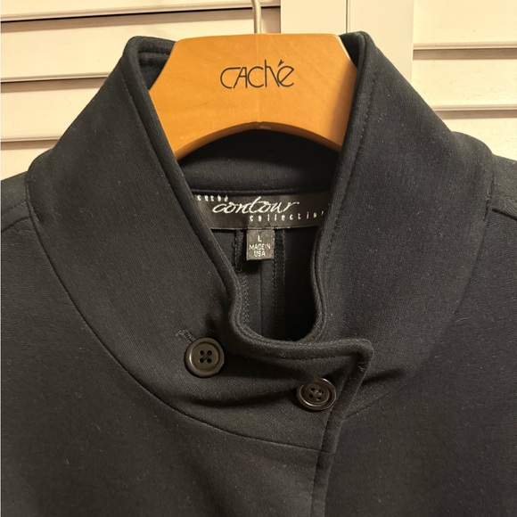 Stunning Black CACHE Contour Collection Jacket size Large - Picture 2 of 6